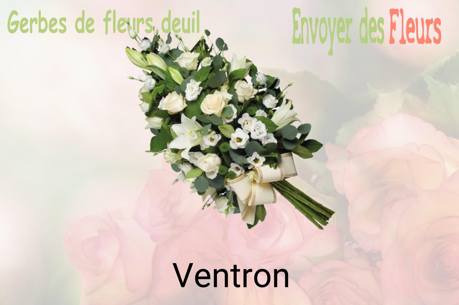 Gerbe de fleurs de deuil livrée à Ventron